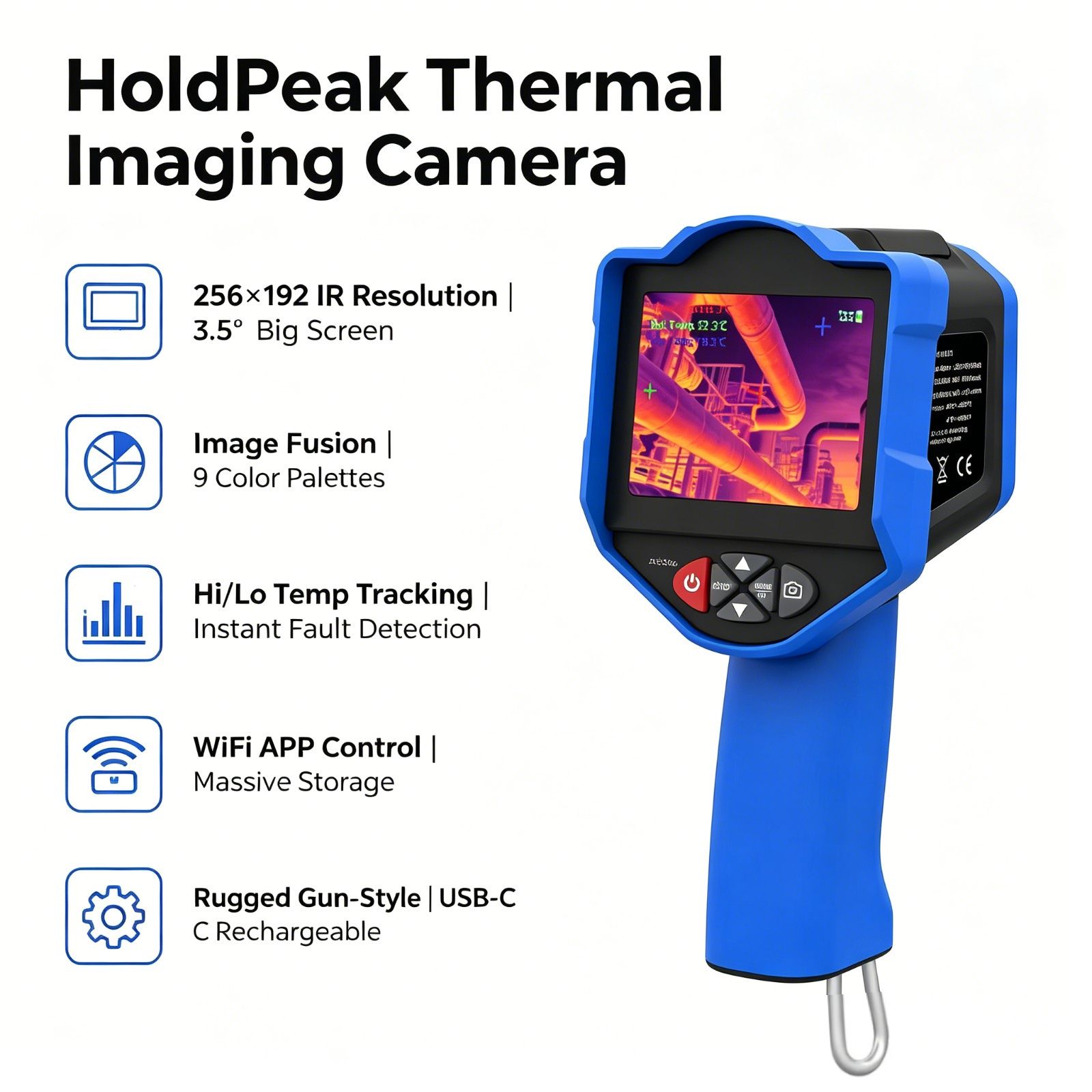 Thermal Imaging Camera Pcb Repair - كاميرا التصوير الحراري هولدبيك 256x192 IR
