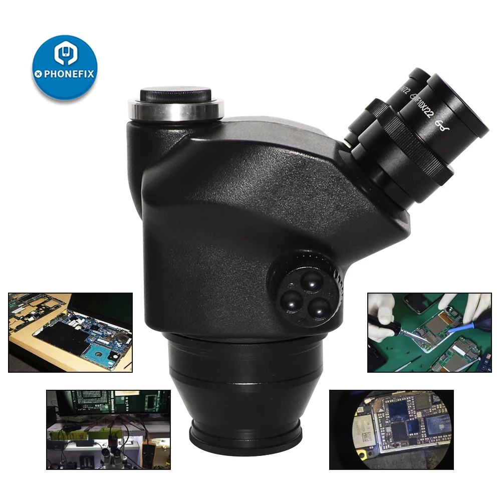 2020 أسود 3.5X-90X 7X-45X ثلاث - مراجعة Trinocular Stereo Microscope 7X-45X وسعره