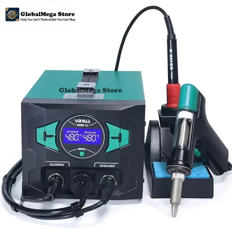 أحدث محطة لحام كهربائية بالشفط - مراجعة Desoldering Pump Electric Vacuum Station وسعره