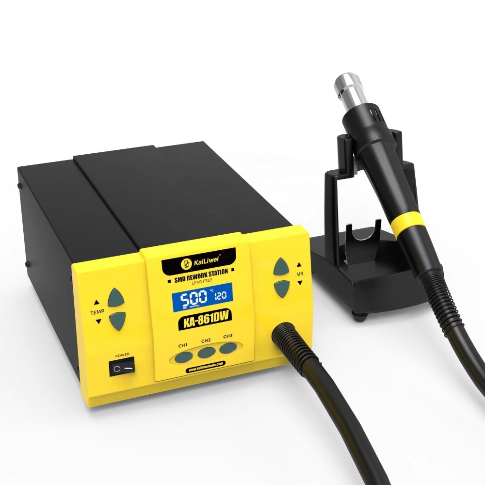 كايليوي 861DW 1000 واط مسدس هو - مراجعة Hot Air Rework Station 861Dw وسعره