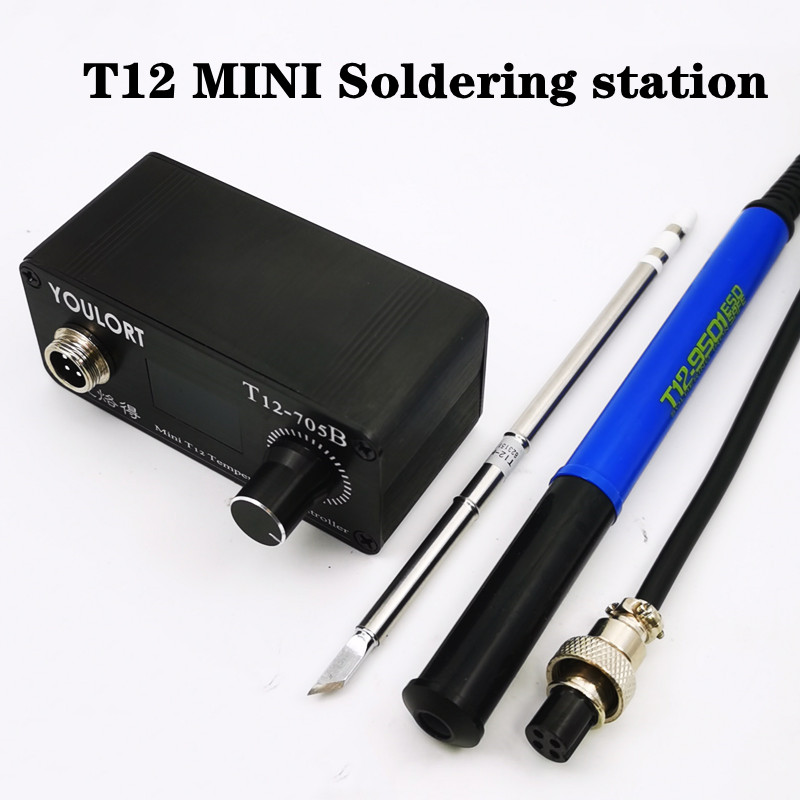 محطة سبيكة لحام صغيرة T12-705B - مراجعة T12 Soldering Station Oled وسعره