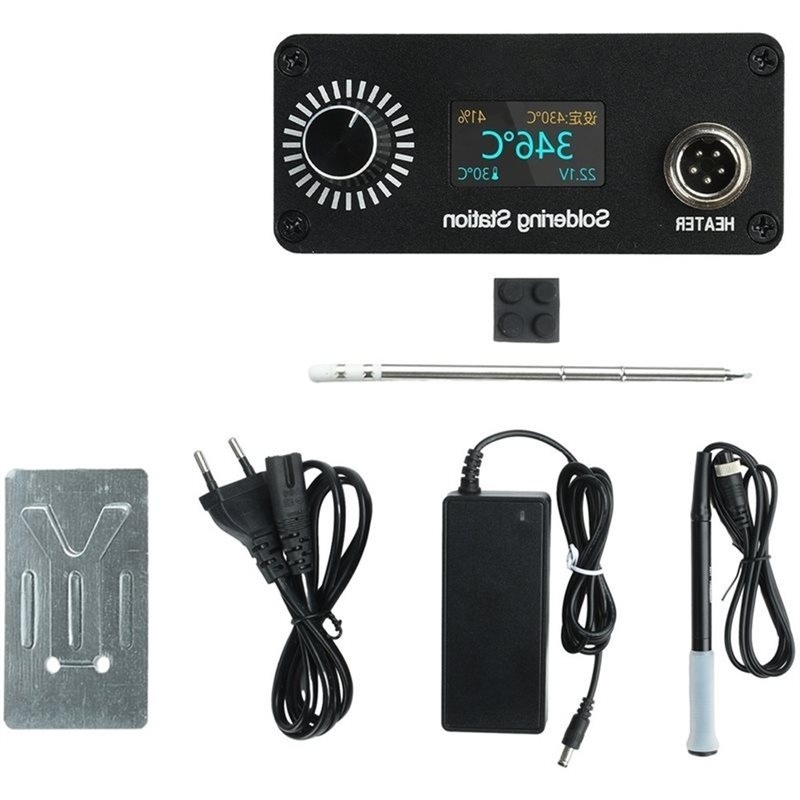 محطة لحام محمولة AB11-T12 لإصل - مراجعة T12 Soldering Station Oled وسعره