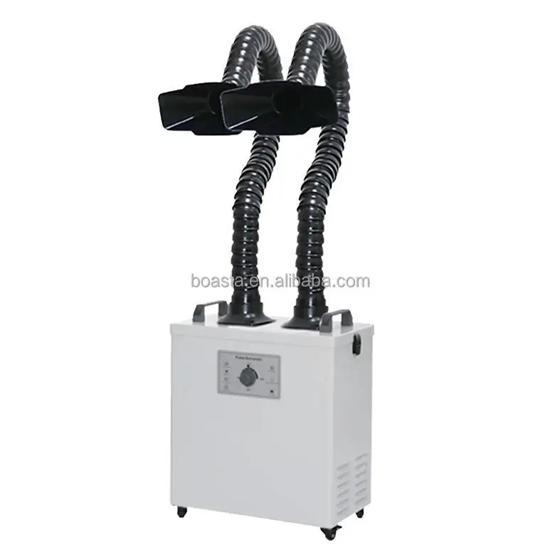 جهاز تنقية الهواء بوستا سموك ب - مراجعة Fume Extractor Soldering Dual Arm وسعره