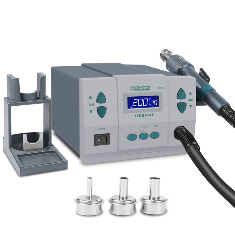 1000W220/110 فولت 861DW HeatGu - مراجعة Hot Air Rework Station 861Dw وسعره