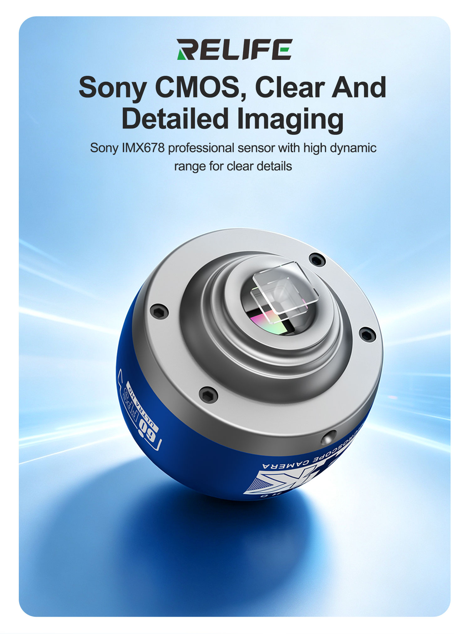 كاميرا ميكروسكوب RELIFE MC5 بد - مراجعة 4K Microscope Camera Sony Sensor وسعره