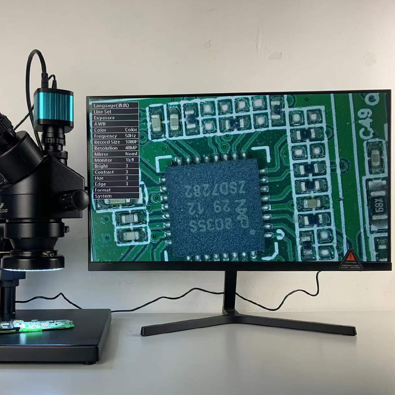 7X-45X 3.5X-90X ثلاثي العينيات - مراجعة Trinocular Stereo Microscope 7X-45X وسعره