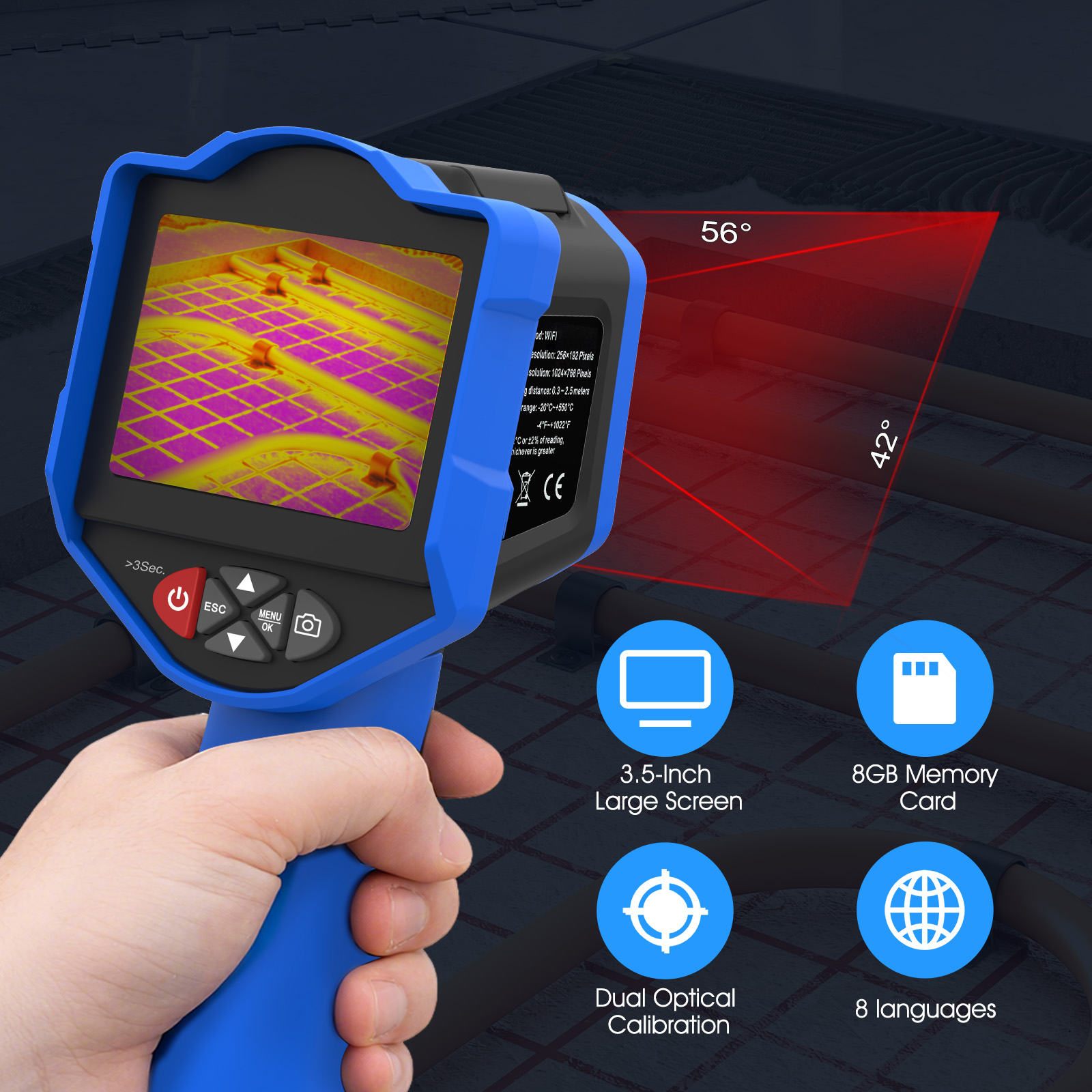 كاميرا التصوير الحراري هولدبيك - مراجعة Thermal Imaging Camera Pcb Repair وسعره